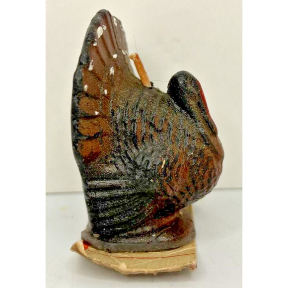 Vintage Gurley Thanksgiving Turkey Candle 2.5" SKU H562 - Picture 2 of 4